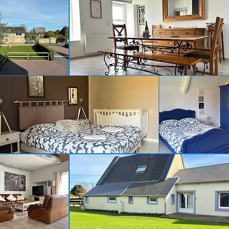 Rivage Maison Spacieuse 10 P 5 2 Sdb 2 Wc Confort Avec Jardin, Belle Terrasse Amenagee, Parking Privatif, A 2 Kms D'une Petite Plage, 3kms D'omaha Et Port En Bessin * Grand-Hameau