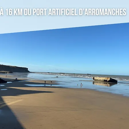 Prázdninový dům Rivage Maison Spacieuse 10 P 5 2 Sdb 2 Wc Confort Avec Jardin, Belle Terrasse Amenagee, Parking Privatif, A 2 Kms D'une Petite Plage, 3kms D'omaha Et Port En Bessin *