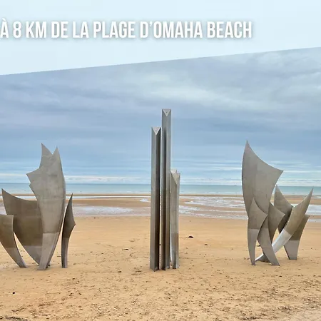 Rivage Maison Spacieuse 10 P 2 Sdb 2 Wc Confort Avec Jardin, Belle Terrasse Amenagee, Parking Privatif, A 3km D'omaha Et Port En Bessin Grand-Hameau