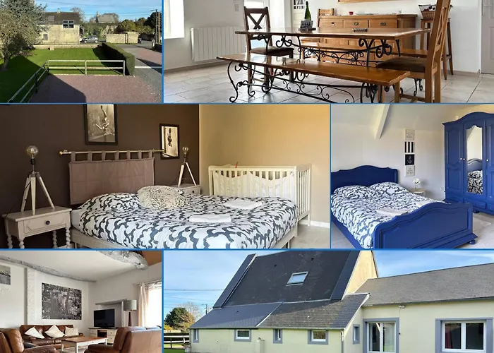 Rivage Maison Spacieuse 10 P 5 2 Sdb 2 Wc Confort Avec Jardin, Belle Terrasse Aménagée, Parking Privatif, à 2 Kms D'une Petite Plage, 3kms D'omaha Et Port En Bessin * Grand-Hameau