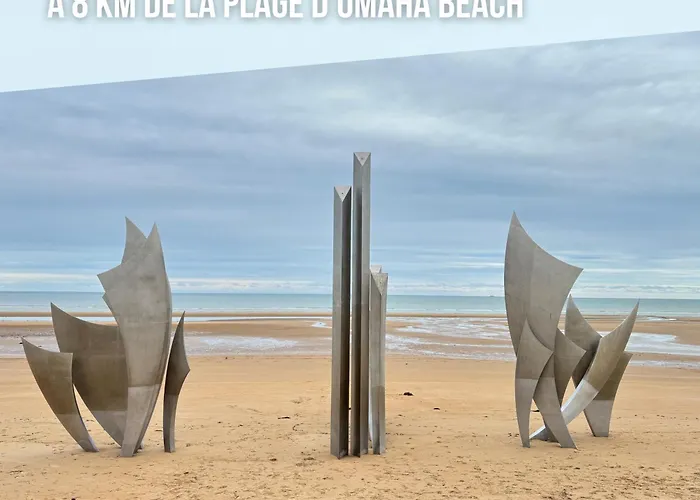 Rivage Maison Spacieuse 10 P 5 2 Sdb 2 Wc Confort Avec Jardin, Belle Terrasse Aménagée, Parking Privatif, à 2 Kms D'une Petite Plage, 3kms D'omaha Et Port En Bessin Grand-Hameau